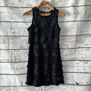 Women’s Elegant Black Sleeveless Dress size 10 petite